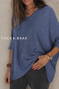 Sweater Guevara - azulino & lurex