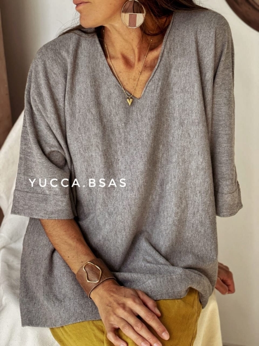 Sweater Oviedo gris - Imagen 3