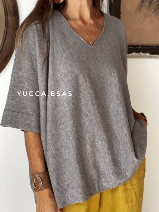 Sweater Oviedo gris - Imagen 2