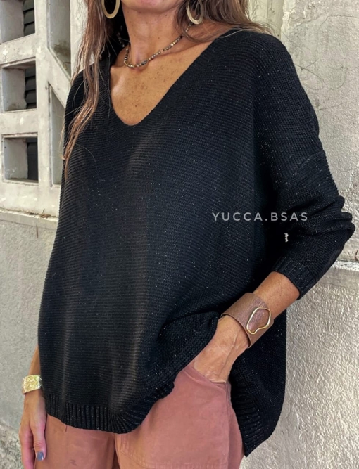 Sweater Malibú - negro - Imagen 2
