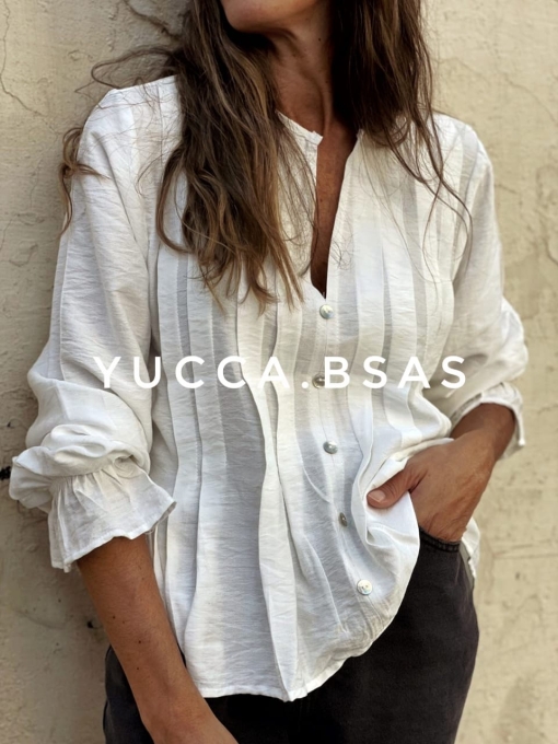 Blusa Cádiz - blanca - Imagen 4