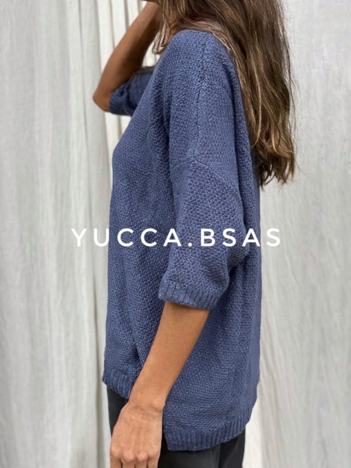 Sweater Michigan con lurex - azulino - Imagen 3