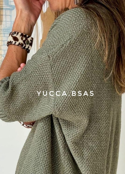 Sweater Michigan con lurex - verde - Imagen 2