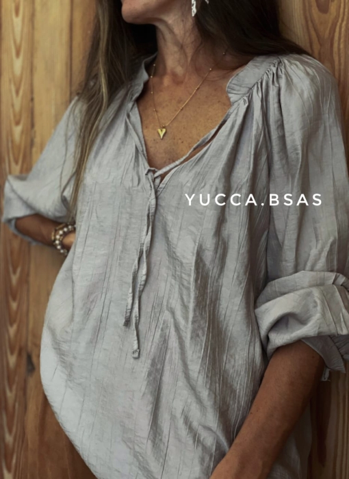 Blusa Angra - gris perla - Imagen 3