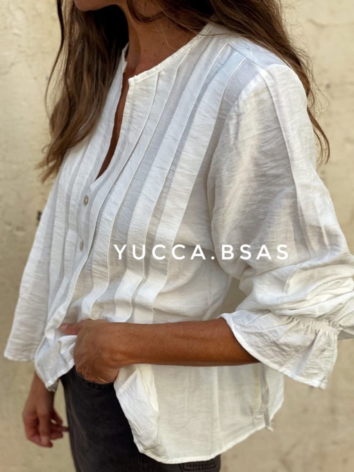 Blusa Cádiz - blanca - Imagen 7