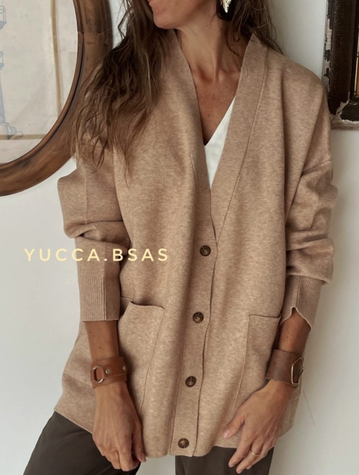 Cardigan Niceto - beige - Imagen 3
