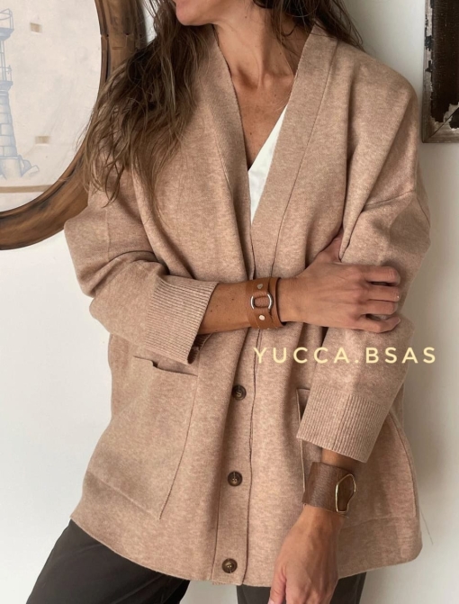 Cardigan Niceto - beige - Imagen 2