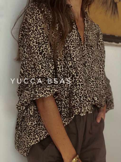 Blusa Rita - animal print - Imagen 4