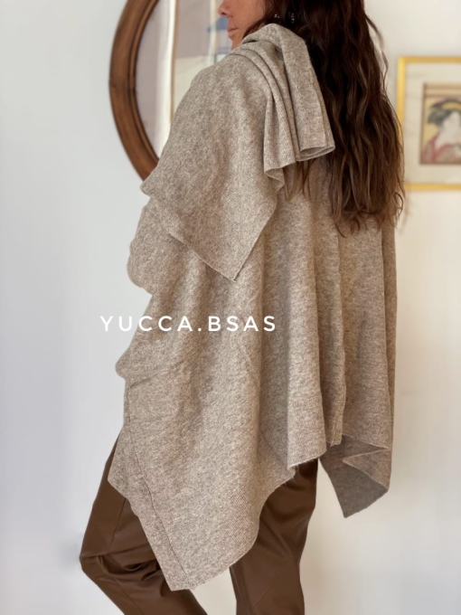 Ruana Emma - visón - Imagen 7