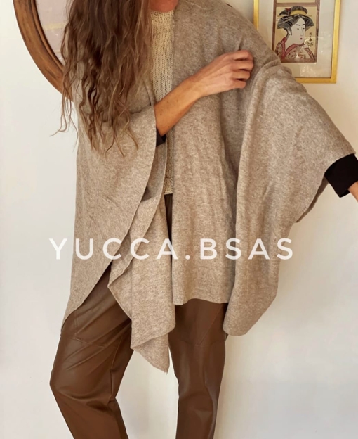 Ruana Emma - visón - Imagen 5
