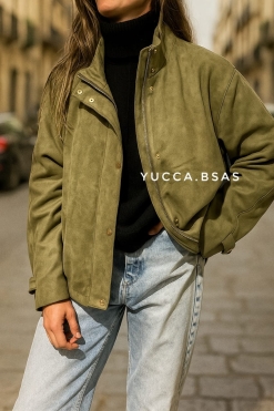 Chaqueta gamuza Himari - verde