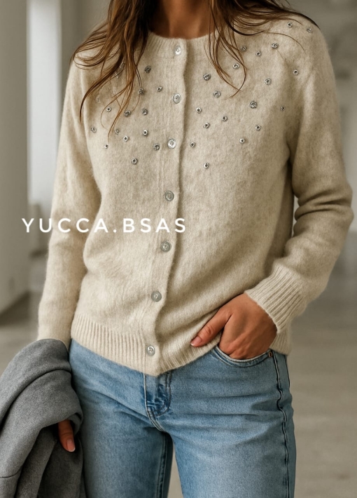 Saquito Barcelona gaspeado - beige