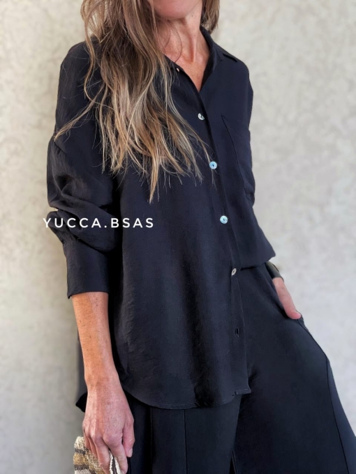 Camisa Paulina - negra - Imagen 3