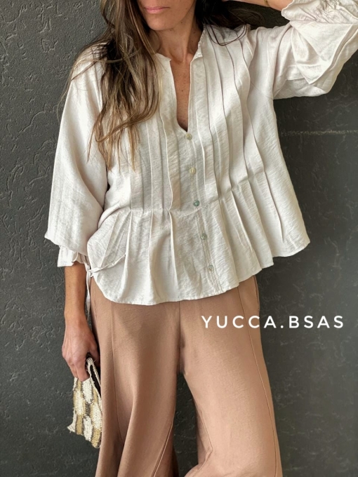 Blusa Cádiz - natural - Imagen 4