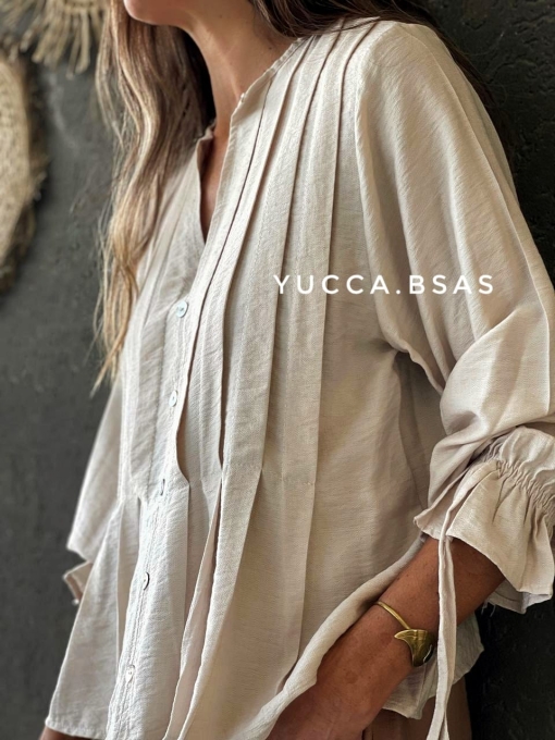 Blusa Cádiz - natural - Imagen 7
