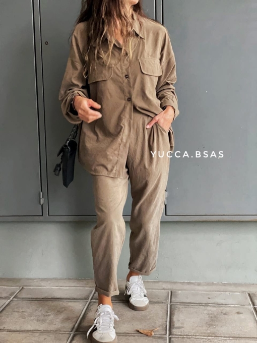 Camisa Belice - visón - Imagen 3