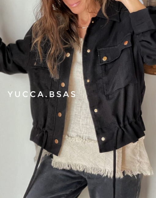 Campera liviana Delfina - black - Imagen 2