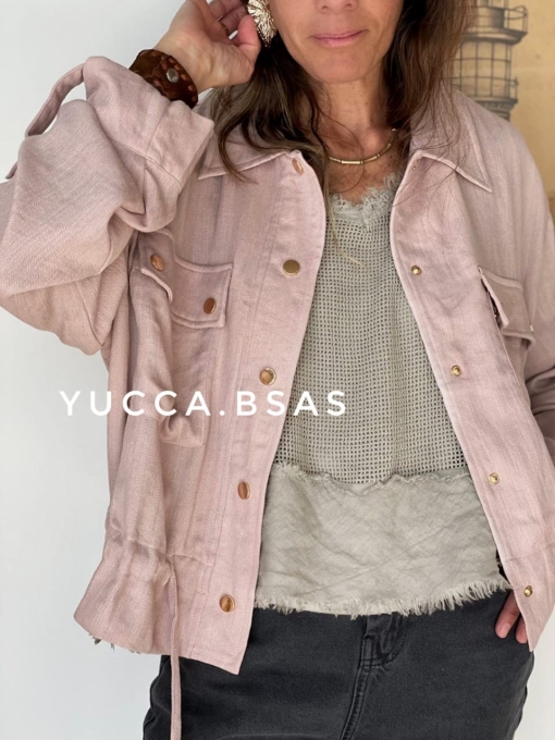 Campera liviana Delfina - rosa pálido - Imagen 7