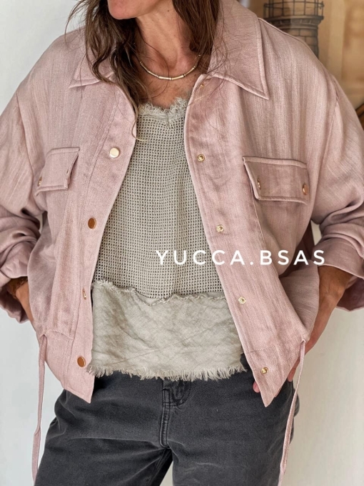 Campera liviana Delfina - rosa pálido - Imagen 8