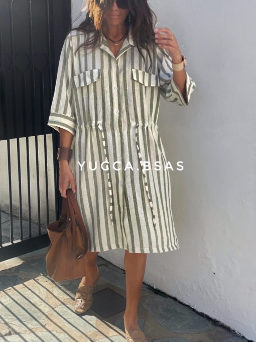 Vestido Rafaela - verde - Imagen 11