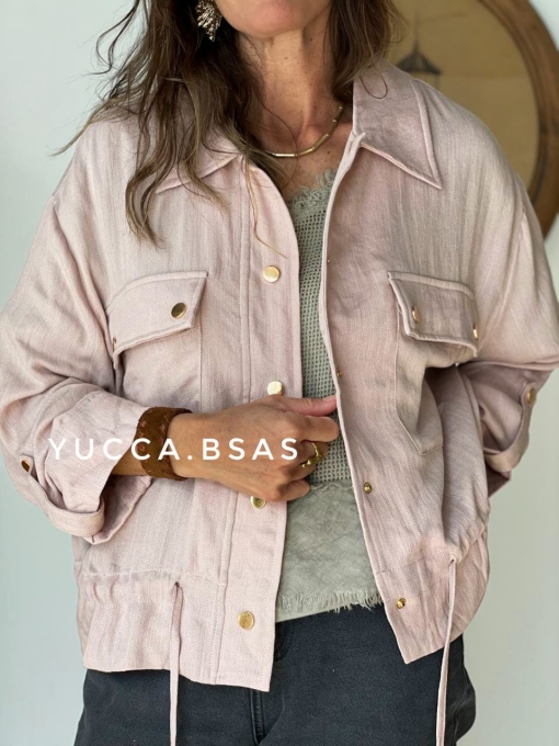 Campera liviana Delfina - rosa pálido - Imagen 6