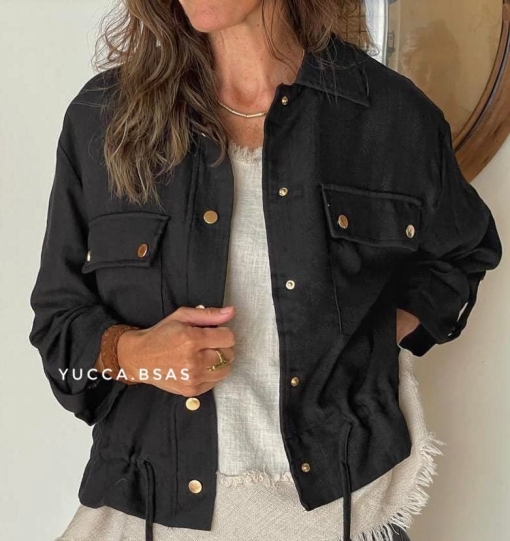 Campera liviana Delfina - black