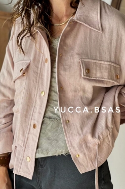 Campera liviana Delfina - rosa pálido