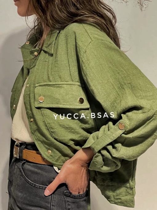 Campera liviana Delfina - verde