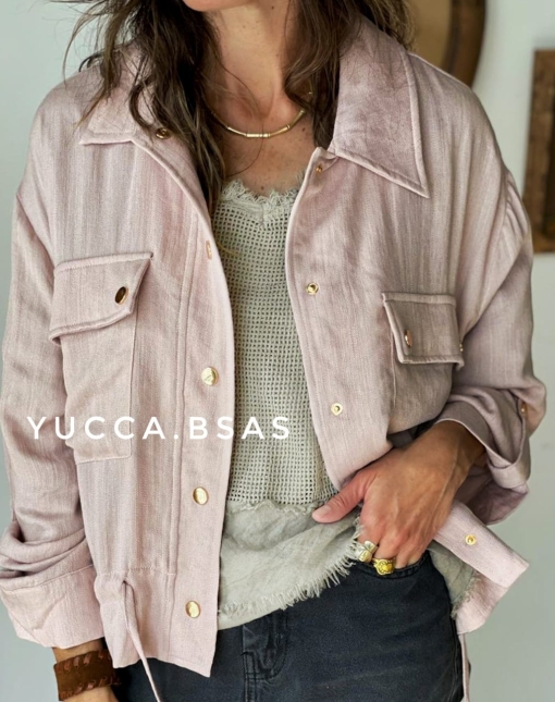 Campera liviana Delfina - rosa pálido - Imagen 5