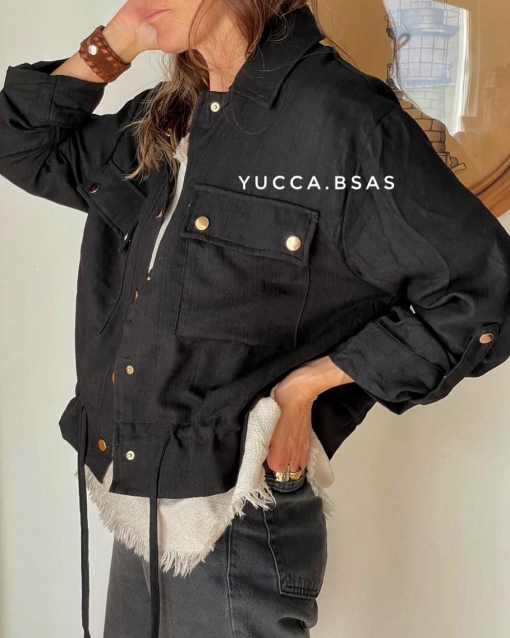 Campera liviana Delfina - black - Imagen 5