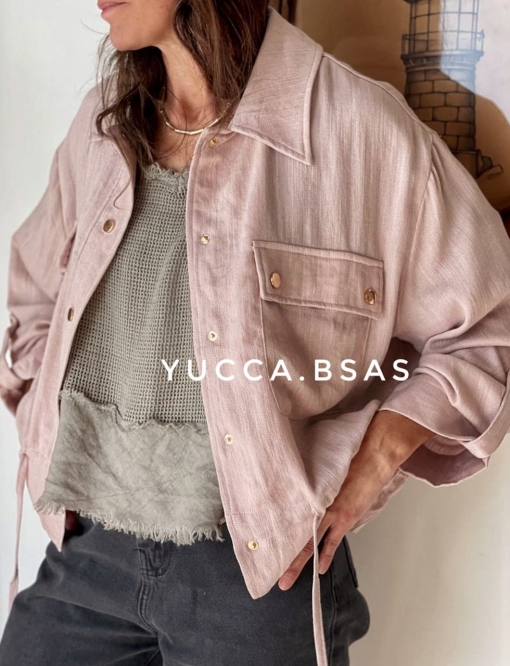 Campera liviana Delfina - rosa pálido - Imagen 4