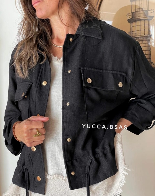 Campera liviana Delfina - black - Imagen 6