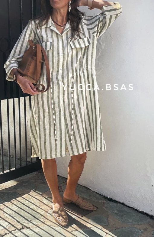 Vestido Rafaela - verde - Imagen 8