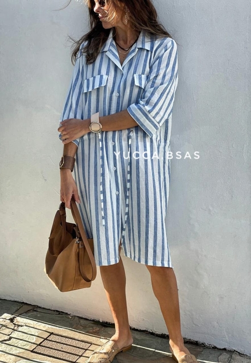 Vestido Rafaela - azul - Imagen 2