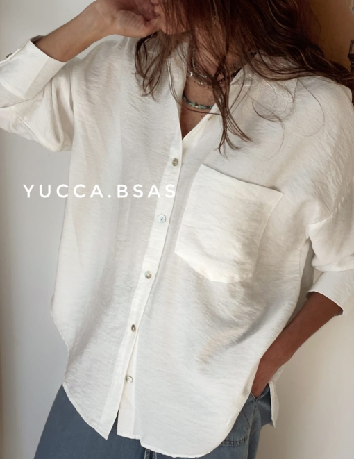 Camisa Paulina - blanca - Imagen 3