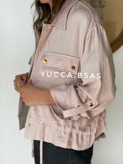 Campera liviana Delfina - rosa pálido - Imagen 3