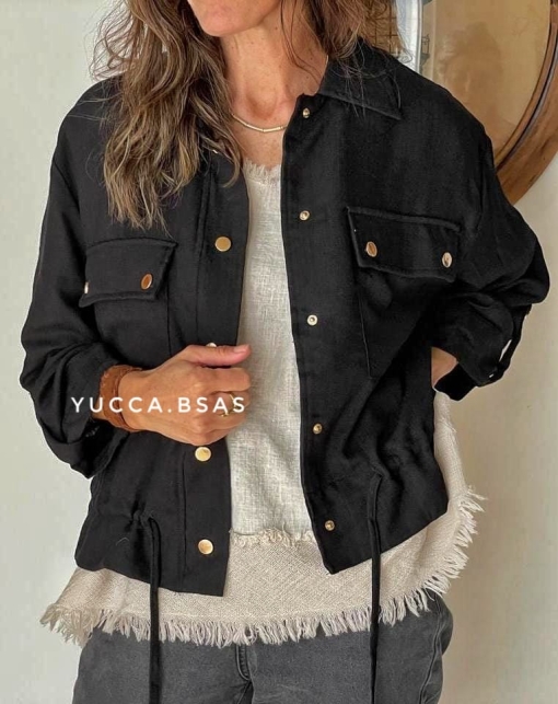 Campera liviana Delfina - black - Imagen 7