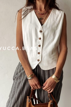 Chaleco Frida - blanco