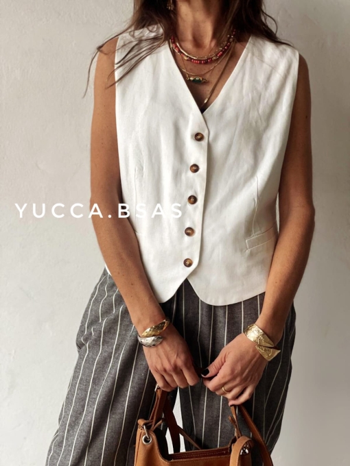 Chaleco Frida - blanco