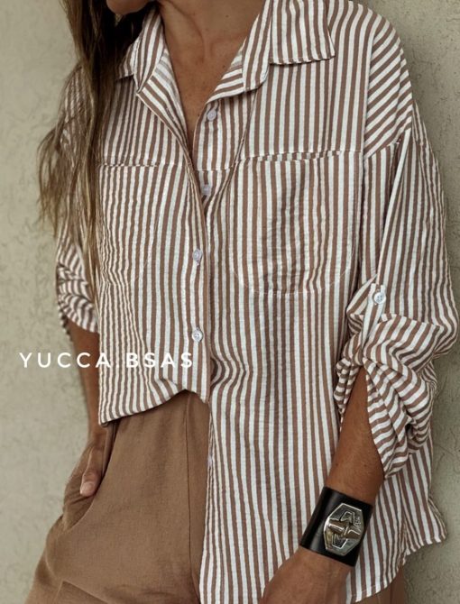Camisa Ana - chocolate