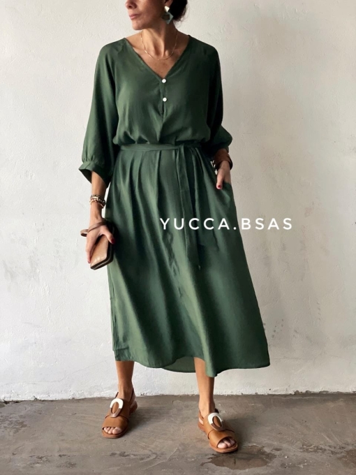 Vestido Rabat - verde - Imagen 15