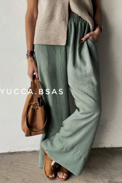 Pantalón Ciprés - Verde malva