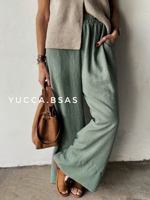 Pantalón Ciprés - Verde malva