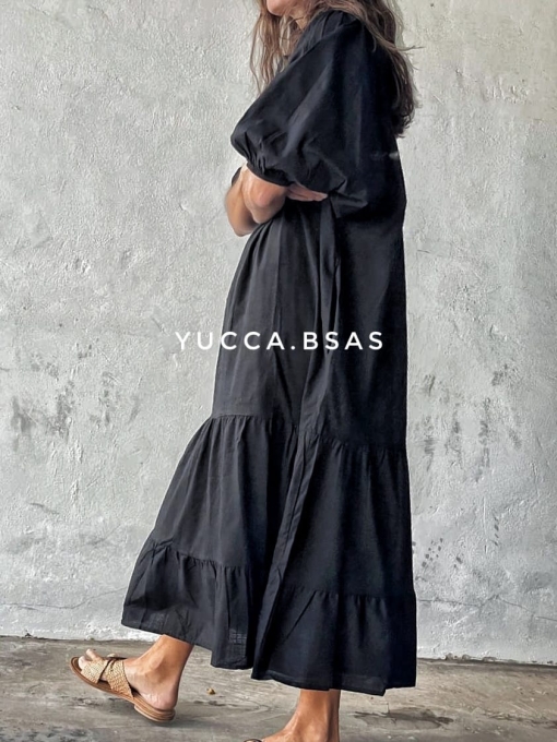 Vestido Jordania algodón - black - Imagen 5