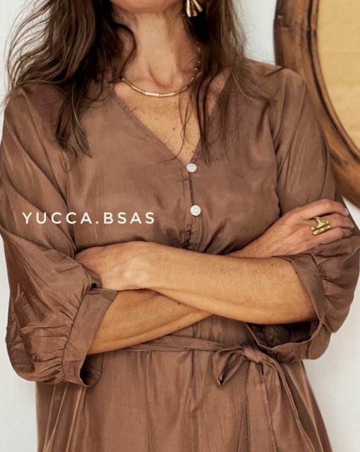 Vestido Rabat - chocolate - Imagen 7