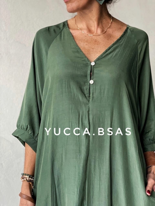 Vestido Rabat - verde - Imagen 3