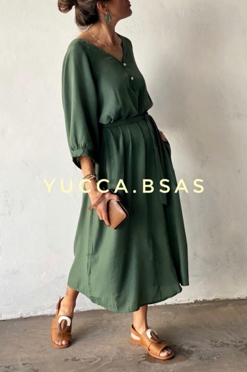 Vestido Rabat - verde - Imagen 6