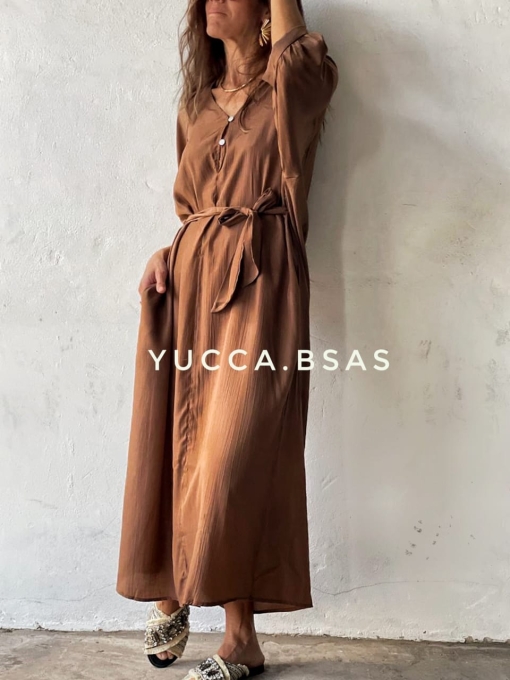 Vestido Rabat - chocolate