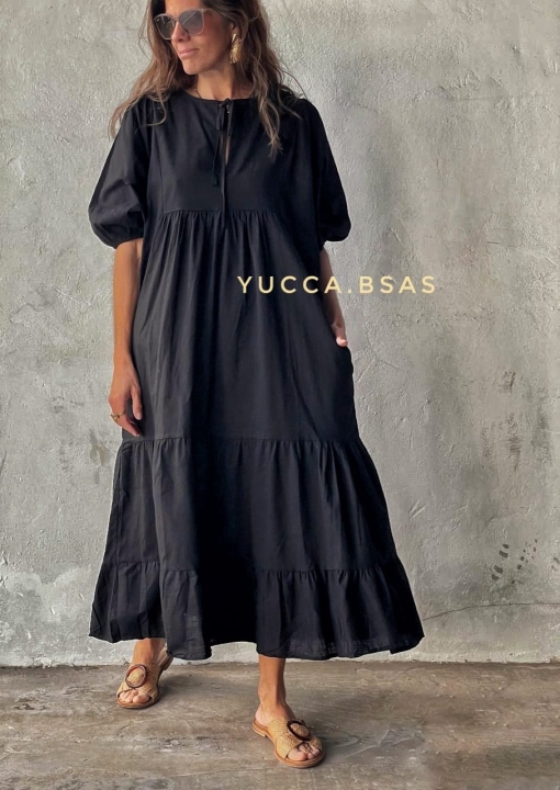 Vestido Jordania algodón - black - Imagen 2