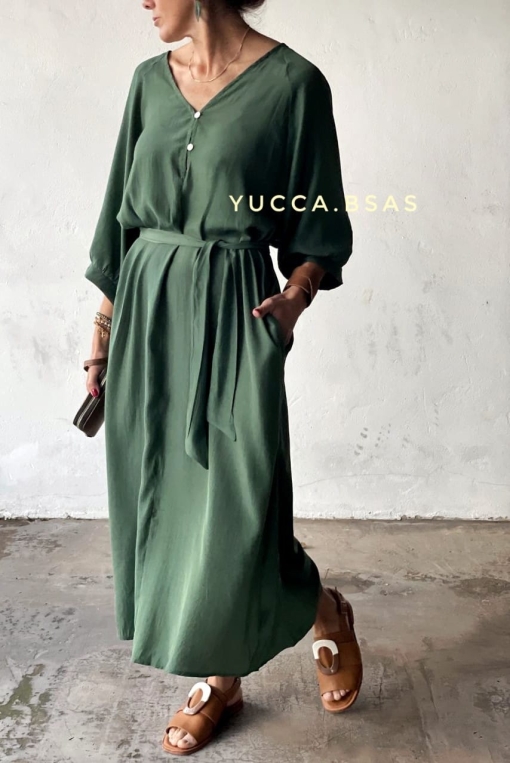 Vestido Rabat - verde - Imagen 8